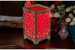 long distance lamp stained glass red 2