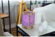 touch lamp with stained glass purple