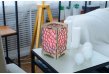 touch lamp with stained glass red