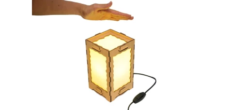Long Distance Lamp Cracked Wooden Frame