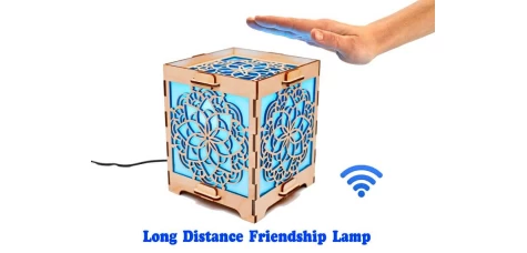 Long Distance Cube Lamp with Mandala 